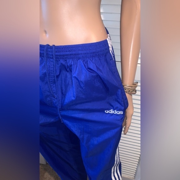 Adidas Vintage Windbreaker 3 Stripes Royal Blue Medium - Picture 7 of 14